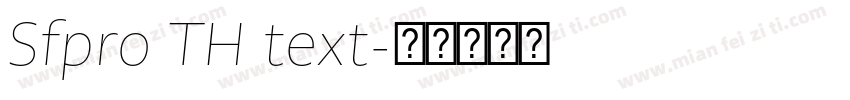 Sfpro TH text字体转换